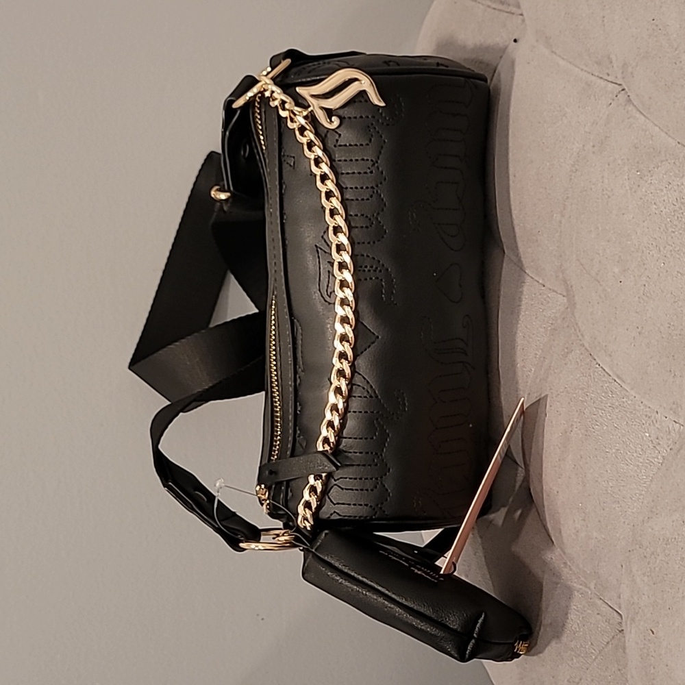 Juicy Couture LIQUORICE Juicy Puff Roll Bag XBody -NWT
